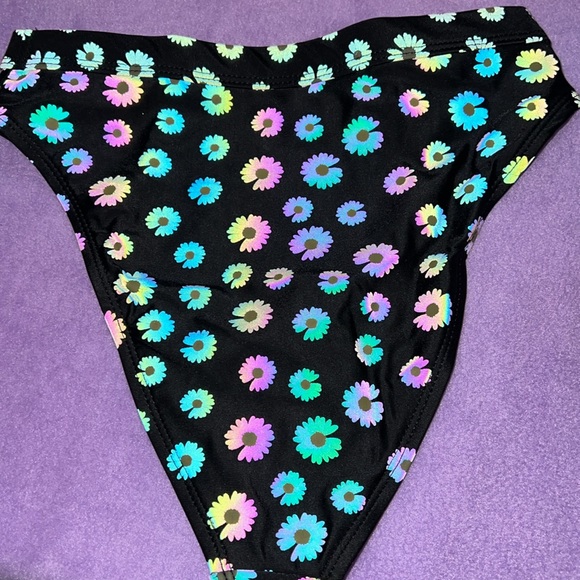 NWT UV Reactive High cut Rave Bottoms - Picture 4 of 10